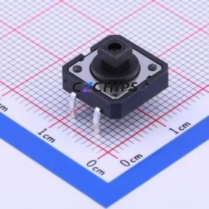 PTS125SJK73-2LFS Tactile Switch Through hole-4P,12x12mm Switch Single Pole Single Throw Rectangle Button Through Hole 12mm - Product Image 1