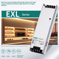 Fuente de Alimentación Conmutada DONE EXL para Tiras de Luz LED Lineales, 12V 24V, 50W 75W 100W 150W 200W 300W