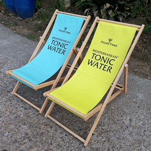 <strong>Beach</strong> deck <strong>chair</strong> factory custom logo printed outdoor folding foldable wooden <strong>canvas</strong> - Product Image 4