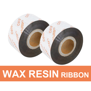 Cinta de Raso Dorada para Transferencia Térmica, 110 mm x 300 m, Cinta de Resina Lavable para Impresora, para Cajas de Regalo, Impresión de Etiquetas Textiles - Product Image 2