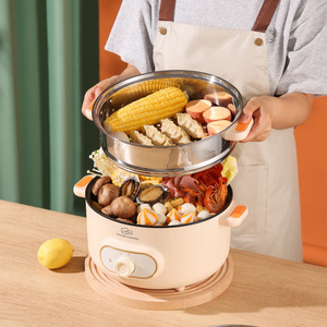 หม้อไฟฟ้าอเนกประสงค์ Kitchen Mommy ขนาด 4 ลิตร พร้อมฝาแก้วนิรภัย ควบคุมการทำงานด้วยระบบกลไก - Product Image 4
