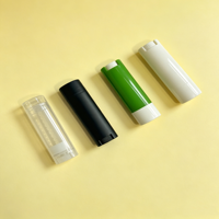 Plastik OEM ODM Boş Ruj Tüpü Özelleştirilmiş Renk 4.5g Çevirmeli Oval Ruj Tüpü Kozmetik Dudak Balsamı Kabı