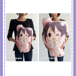 Custom Shape Plush <strong>Pillow</strong> 45x45cm 18x18in Chibi Cartoon <strong>Cushion</strong> Print Your Own Design OEM Supplier - Product Image 3