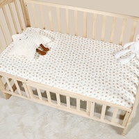 Sprei Bayi Katun Murni Berkualitas Tinggi untuk Ibu dan Bayi, Bahan Kain Kasa, Dapat Disesuaikan, Cocok untuk Semua Musim