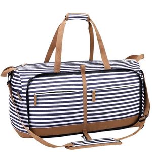 BSCI factory Custom <b>Foldable</b> Weekender Bag with <b>Shoes</b> Compartment - Product Image 1