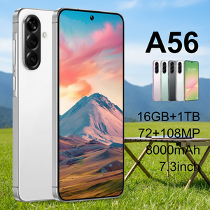 Construction robuste, téléphone 5G A56 de 7,3 pouces, stockage 16 Go + 1 To, appareil photo HD 72 + 108 MP, processeur Snapdragon Octa Core, optimisé pour les jeux - Product Image 1