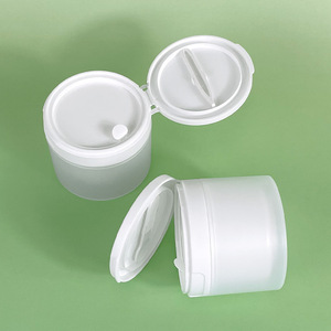 50g 100g 120G 150g Kem mực Pad bông bao bì lật nắp lọ nhựa nhiệt niêm phong lá nhíp cơ thể Lotion container - Product Image 2