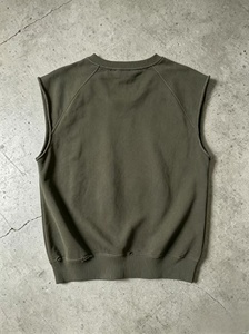 Sweat-shirt tricoté sans manches personnalisé avec logo, col rond, haut décontracté pour homme, impression sur le devant, coupe classique, 100% coton - Product Image 2