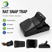 Piège à rats en plastique robuste, attrape-rongeurs puissant à déclenchement rapide, réutilisable, pour la lutte antiparasitaire intérieure et extérieure
