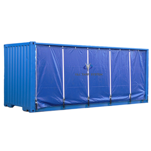 Bâche rétractable en <span class=keywords><strong>PVC</strong></span> robuste pour conteneur maritime à rideaux latéraux de 20 et 40 pieds, personnalisée Yinjiang - Product Image 5