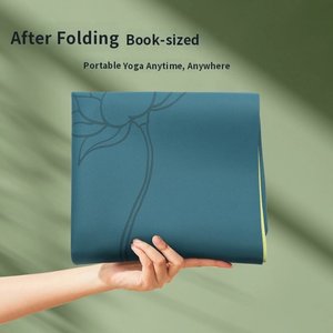Tappetino <span class=keywords><strong>Yoga</strong></span> Pieghevole Antiscivolo in Gomma PU Silenzioso e Ammortizzante per <span class=keywords><strong>Yoga</strong></span>, Danza, Fitness ed Esercizi a Casa - Product Image 3