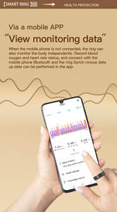 Cincin Pintar Kesehatan TK5 2025 Baru, IP68, Pelacak Cerdas, Pemantau Detak Jantung/Oksigen Darah untuk Pria Wanita, Olahraga, Langkah, Tidur - Product Image 6