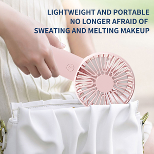 Mini Portable <b>Fan</b> Rechargeable <b>Hand</b> <b>Held</b> <b>Fan</b> Custom Logo <b>Small</b> Usb Charging <b>Hand</b> <b>Held</b> <b>Fan</b> 3-Speed Settings Wholesale - Product Image 5