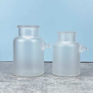 <b>Empty</b> 100ml 200ml 300ml Round Body Scrub Matte Plastic Bath Salt Bottle With Cork and Spoon Cosmetic Packaging - Product Image 6