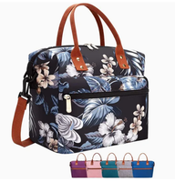 Sac isotherme réutilisable et durable BSCI GRS, grande capacité, avec bandoulière réglable et amovible