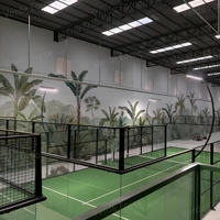 Terrain de padel panoramique standard FIP, intérieur/extérieur, professionnel, équipement complet, prix usine