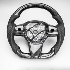 Meilleures ventes de housses de <span class=keywords><strong>volant</strong></span> de voiture en cuir pour <span class=keywords><strong>volant</strong></span> de voiture en carbone TESLA pour Model3 2017-2023 - Product Image 6