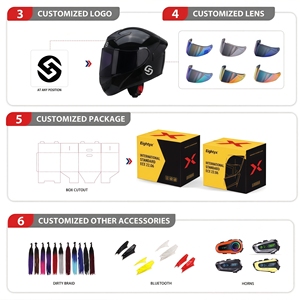 <span class=keywords><strong>Casco</strong></span> de Motocicleta Integral ABS Único, con Certificación DOT, para Motocross, Equipo de Protección para Conducir - Product Image 5