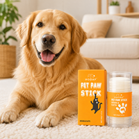 Baume hydratant pour pattes d'animaux, protection des patas de chien et de chat contre les gerçures, cire naturelle, soin du nez, usage extérieur