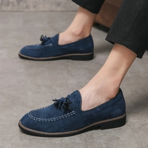 Mocasines con borlas personalizados para hombre, talla 38-47, zapatos de vestir de cuero manuales transpirables informales con borlas, zapatos de vestir - Product Image 4