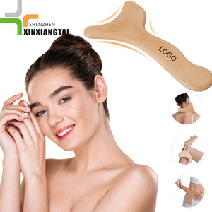 Maßgefertigtes Holztherapie-Werkzeug Holz-GuaSha-Schabebrett Professioneller Holztherapie-Massagestab gegen Cellulite - Product Image 1