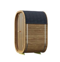Sauna Portátil de Madera Maciza Moderna para Exteriores, para 1-2 Personas, Vapor Seco/Húmedo, con 1 Año de Garantía para Uso en Jardín, Gran Venta