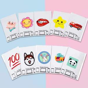 Lingettes Nettoyantes Adhésives Personnalisées en Microfibre pour Écran de Téléphone avec Carte en Papier Imprimée – Gadget Nettoyant pour Téléphone Portable - Product Image 3