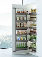 Organizer Kabinet Ramah Lingkungan Modern dengan 1 Rak Penyimpanan Tersembunyi untuk Dapur dan Pantry