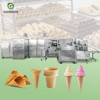 Machine automatique de production de cornets de glace et de mini-gaufres roulées de haute qualité pour la fabrication de biscuits et de cornets de sucre