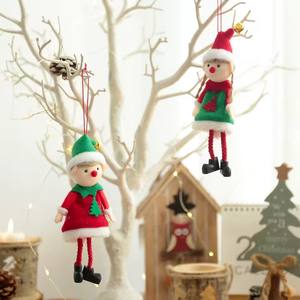 1pcs Poupées en peluche Elfes de Noël Ornements suspendus Décoration d'arbre de Noël Pendentif <span class=keywords><strong>Elfe</strong></span> Fille Garçon Mignon Cadeaux pour enfants Nouvel An <span class=keywords><strong>Noel</strong></span> - Product Image 3