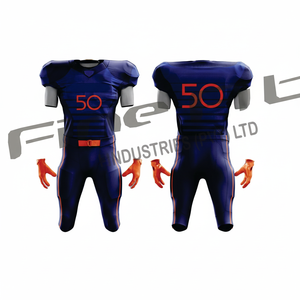 Maillots de football américain unisexes pour jeunes, haute performance, respirants, en polyester, couleurs personnalisables, anti-bactériens, pour le sport - Product Image 1