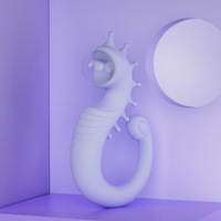 Neuer Photovoltaik-Kugelförmiger Seepferdchen-Bogen-Vibrator mit Fantasievollem Verführerischem Doppelkopf-Design, Heizfunktion, USB-Aufladbar, IPX6