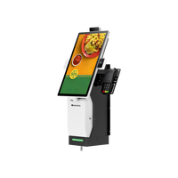 Máquina de Pedidos de Autoservicio Montada en la Pared, Compatible con Escaneo de Código QR, Pago Facial NFC y Funciones de Impresión