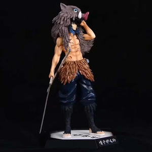 Nuovo Design all'ingrosso giocattoli di <span class=keywords><strong>personaggi</strong></span> giocattolo modello figura uccisore di <span class=keywords><strong>demoni</strong></span> hashibra Inosuke Anime Kimetsu No Yaiba figura - Product Image 2