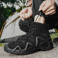 Bottes tactiques montantes pour hommes, nouveau style, chaussures de sport d'entraînement en plein air, respirantes, résistantes à l'usure, pour la randonnée en automne