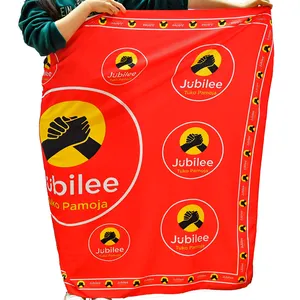 Commercio all'ingrosso pizzo africano stampa elettorale tessuto a cera per Kangas - Product Image 1