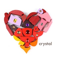 Bloques de Construcción de Madera de Haya con Gemas y Diamantes Orientales Brillantes, Juguetes Educativos de Madera Sólida para Niños de 2 a 6 Años, Unisex