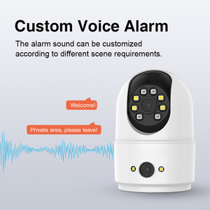 1080P Camera An Ninh với cảm biến chuyển động được xây dựng trong còi báo động wifi camera an ninh IP Camera Bullet + Dome tầm nhìn ban đêm - Product Image 6