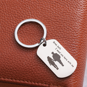 Fai da <span class=keywords><strong>te</strong></span> portachiavi Drive sicuro ho bisogno di <span class=keywords><strong>te</strong></span> qui con Me ciondolo gioielli uomo <span class=keywords><strong>e</strong></span> donna in acciaio titanio - Product Image 4