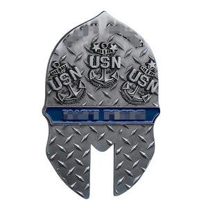 Pièce de monnaie commémorative vintage en métal, en forme de <span class=keywords><strong>casque</strong></span> de Spartan, décoration créative, souvenir de collection unique - Product Image 3