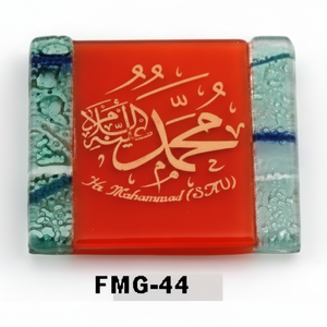 Aimant de réfrigérateur en verre de 5x5 cm Evil Eyes Unique et élégant - Product Image 1