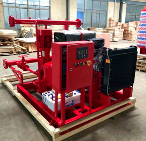 500 750 1000 1500 2000 GPM série DJ répertoriée pompe à incendie diesel et pompe jockey moteur diesel ensemble de lutte contre l'incendie avec contrôleur - Product Image 4