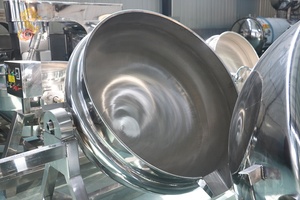 Tùy chỉnh 300L nghiêng thép không gỉ điện LPG hơi nước nóng trọng nấu ăn Ấm đun nước với khuấy - Product Image 4