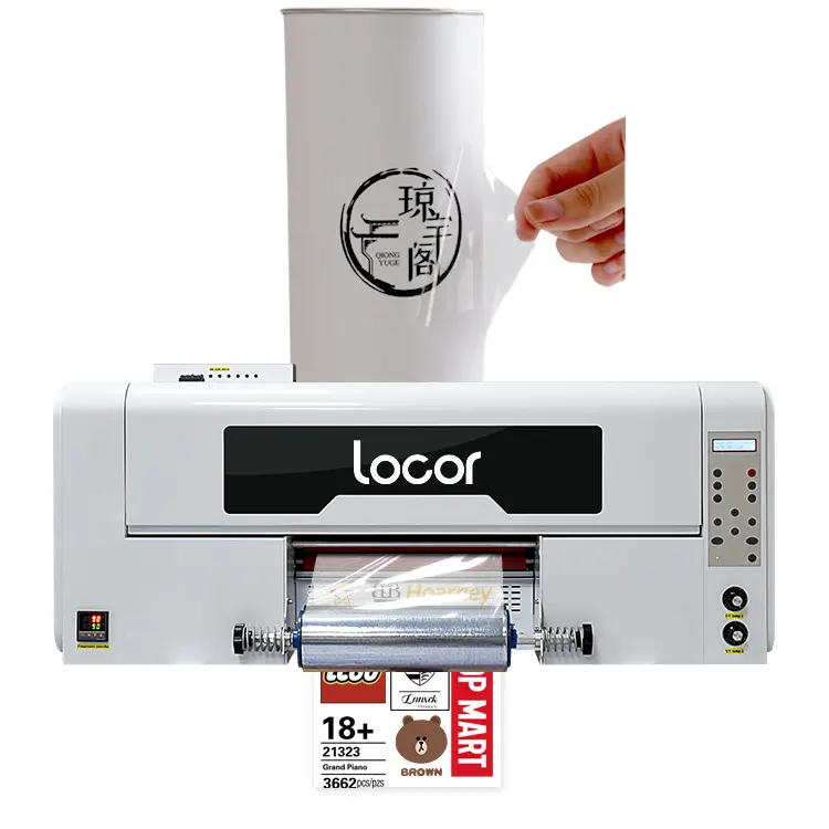 Máquina de impressão do filme da transferência a3, tudo em um 30cm adesivo uv dtf impressora com laminador