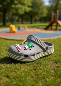 Zoccoli per Bambini con Spille Animate, Taglia 21, Colore Unico, Punta Rotonda, Slip-On, Suola in EVA, Per Tutte le Stagioni - Product Image 2