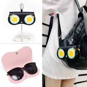 2023 Fashion Women PU Leather Cartoon Portable Storage Pendant Bag <b>Sunglass</b> Box Eyewear Bags - Product Image 4