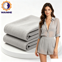 Tissu en mousseline 100 % polyester couleur unie, épais et respirant, idéal pour les tenues de mariage, les vêtements de nuit et les vêtements pour filles