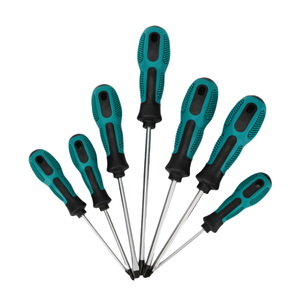 Tournevis à tête magnétique chromée, cruciforme, fendue, PH, Torx, en U, en Y, en X, avec manche bicolore en PP et TPR - Product Image 2