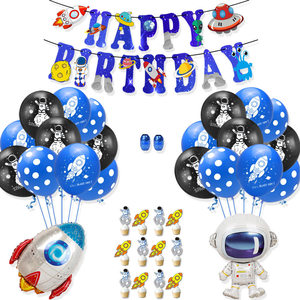 <span class=keywords><strong>Kit</strong></span> de ballons sur le thème de l'aventure spatiale pour enfants fête d'<span class=keywords><strong>anniversaire</strong></span> astronaute fusée ballons en aluminium décor de douche bébé garçon - Product Image 5