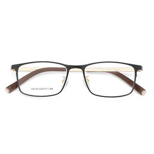 Montures de lunettes rectangulaires pour hommes Danyang en alliage, modèle 34720, avec verres en acrylique légers - Product Image 1